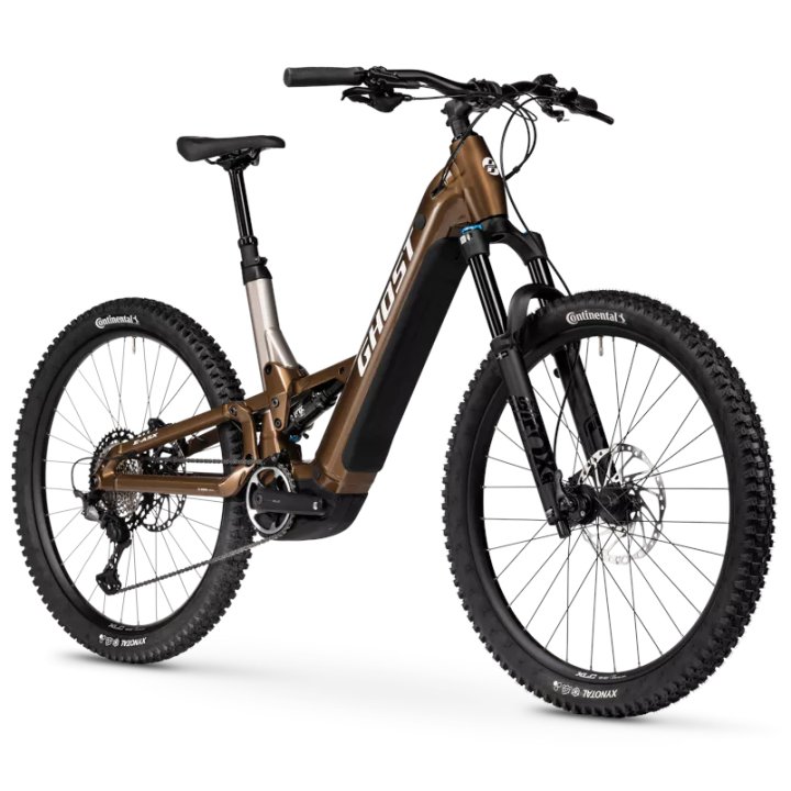 Ghost E-ASX ADVANCED - 27,5" Tiefeinstieg E-MTB - 2026 - brown bear / stone glossy – Bild 4