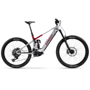 Ghost E-RIOT CF ADVANCED - Mullet Carbon E-MTB - 2026 - rebel red / misty grey glossy