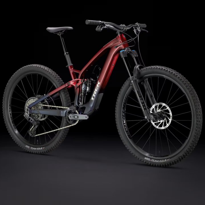 Trek FUEL EXe 8 GX AXS T-Type - 29" E-Mountainbike - 2025 - Rage Red to Deep Dark Blue Fade – Bild 5