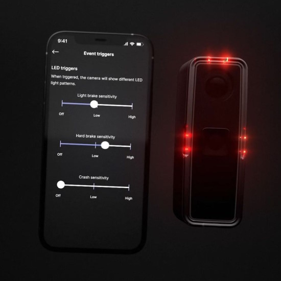 Alps Alpine Ride Safety System RS 1000 Rücklicht mit Kamera – Bild 3