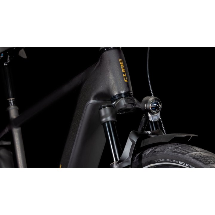CUBE KATHMANDU HYBRID SLT 800 - Trekking E-Bike - 2025 - golddust / black