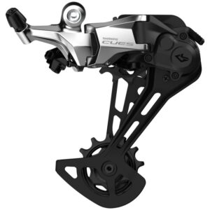 Shimano CUES RD-U6000 Schaltwerk - Shadow RD+ | 1x10/11-fach | Polished Silver Edition - mittellang (GS)