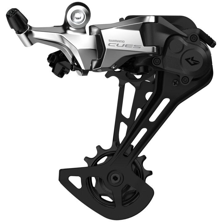 Shimano CUES RD-U6000 Schaltwerk - Shadow RD+ | 1x10/11-fach | Polished Silver Edition - mittellang (GS)