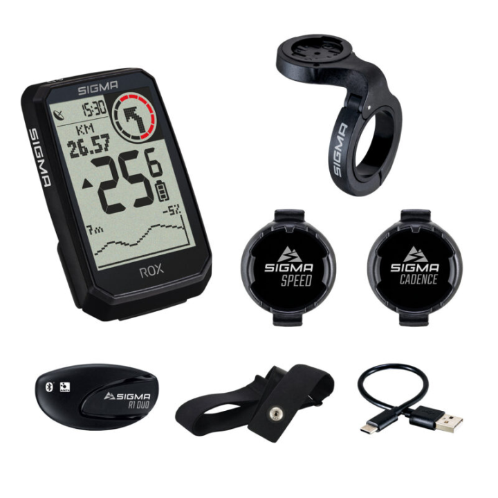 SIGMA ROX 4.0 Endurance GPS Fahrradcomputer – Sensorset – schwarz
