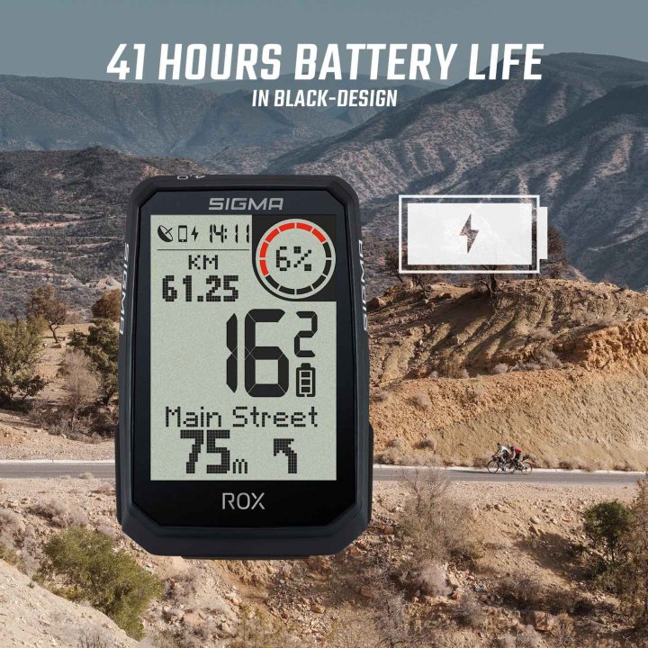 SIGMA ROX 4.0 Endurance GPS Fahrradcomputer – Sensorset – schwarz